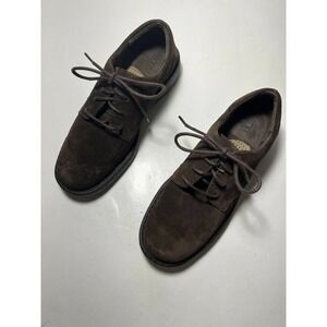 BORN Brown Suede Leather Lace Up Casual Oxfords Shoes Sz 6 Comfort Comfy